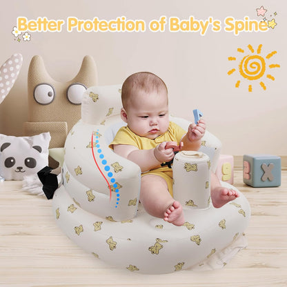 EKEPE Asiento de bebé inflable con arnés para bebés de 3 meses en a...