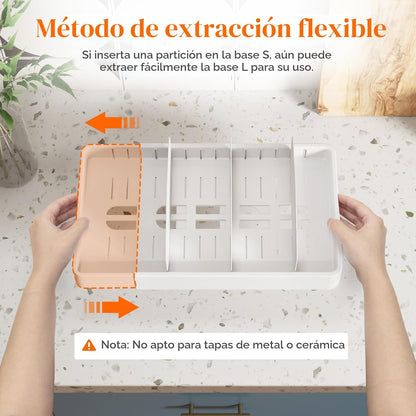 Lifewit Organizador de armario de cocina para tapa de condensador d...