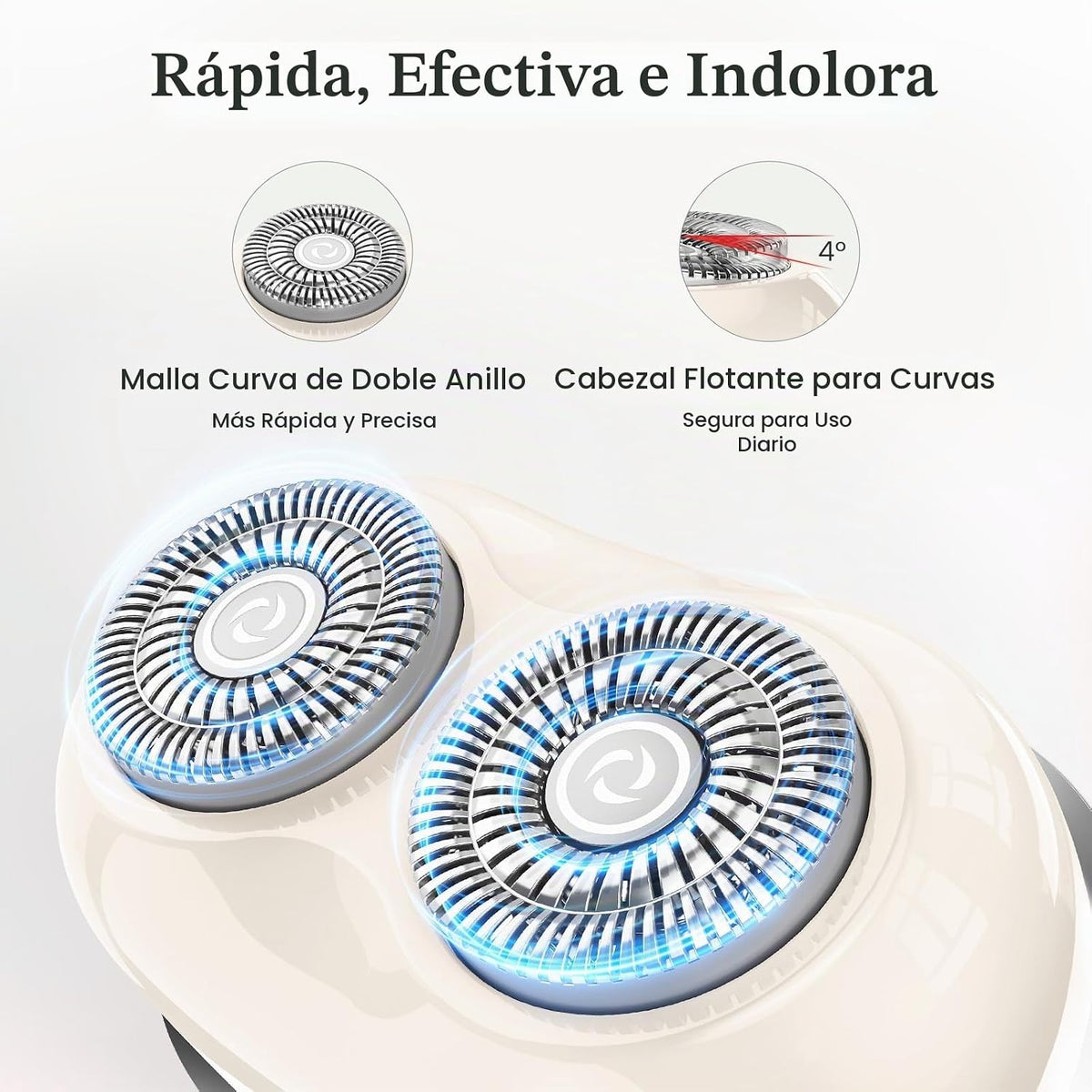 Brightup Depilación facial para mujeres - Afeitadora sin dolor para...