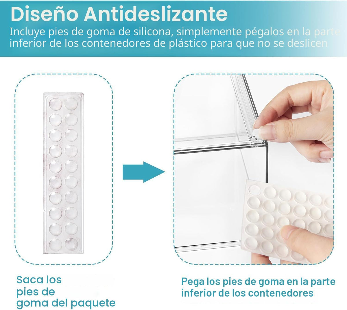 Vtopmart Juego de 10 cajones de almacenamiento apilables transparen...