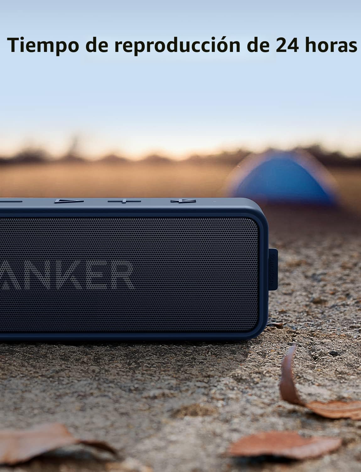 Anker soundcore 2 Altavoz Bluetooth portátil, sonido estéreo, IPX7...