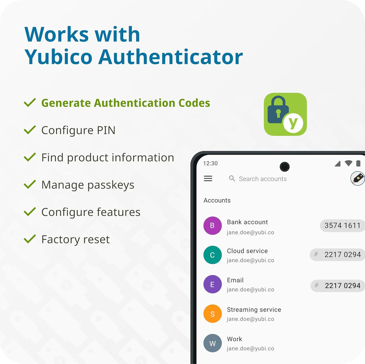 Yubico - YubiKey 5 Nano A - Clave de seguridad de autenticación mul...