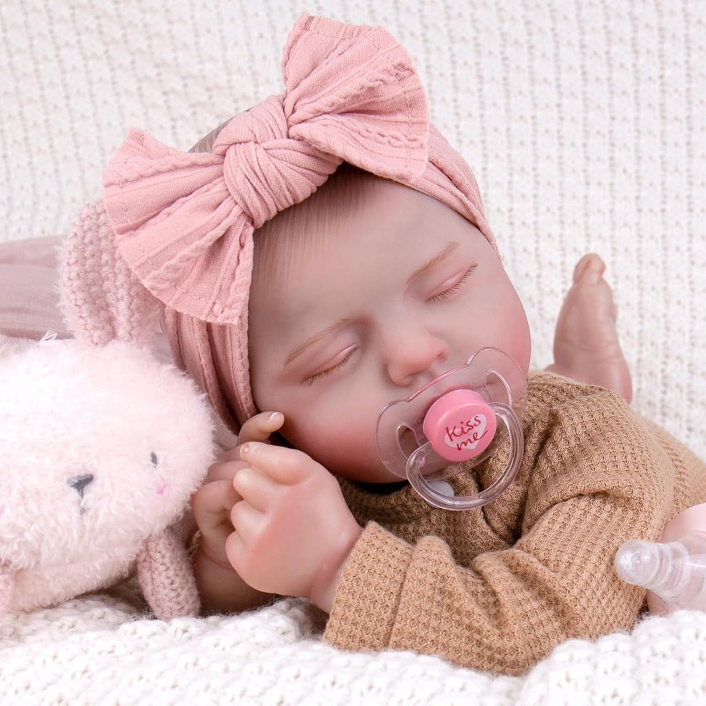 Muñeca bebé Aori Reborn, niña recién nacida dormida de 20 pulgadas...