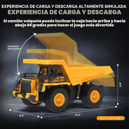12.2" juguete teledirigido del camión volquete para los niños, jugu...