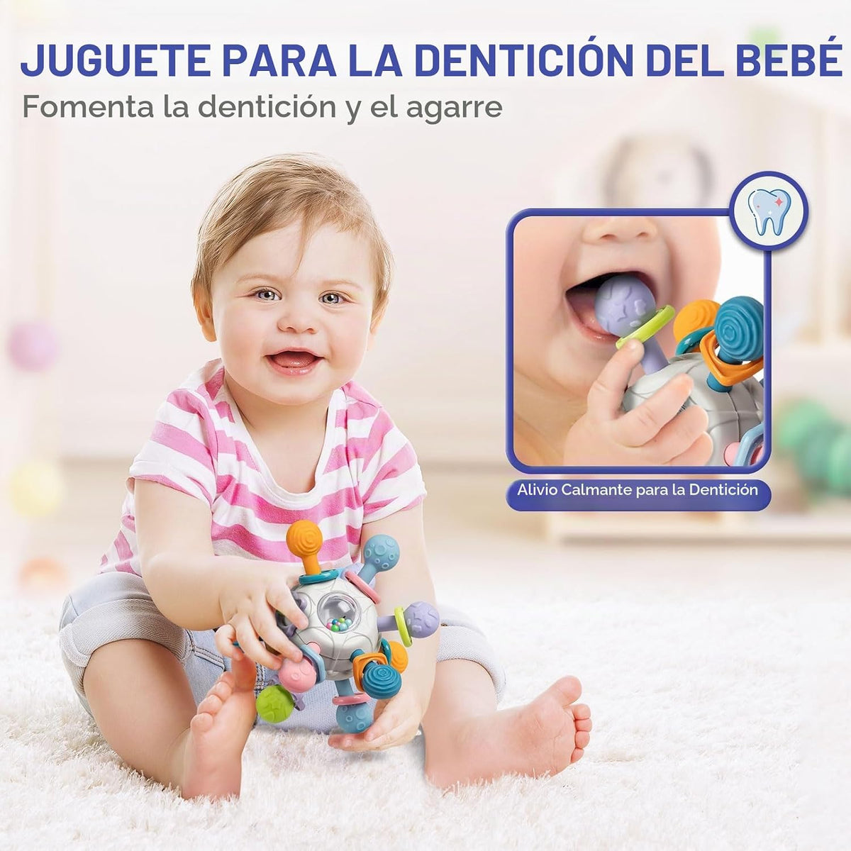 Juguetes para Bebés de 6 a 12 Meses, Juguetes Montessori 5 en 1 par...