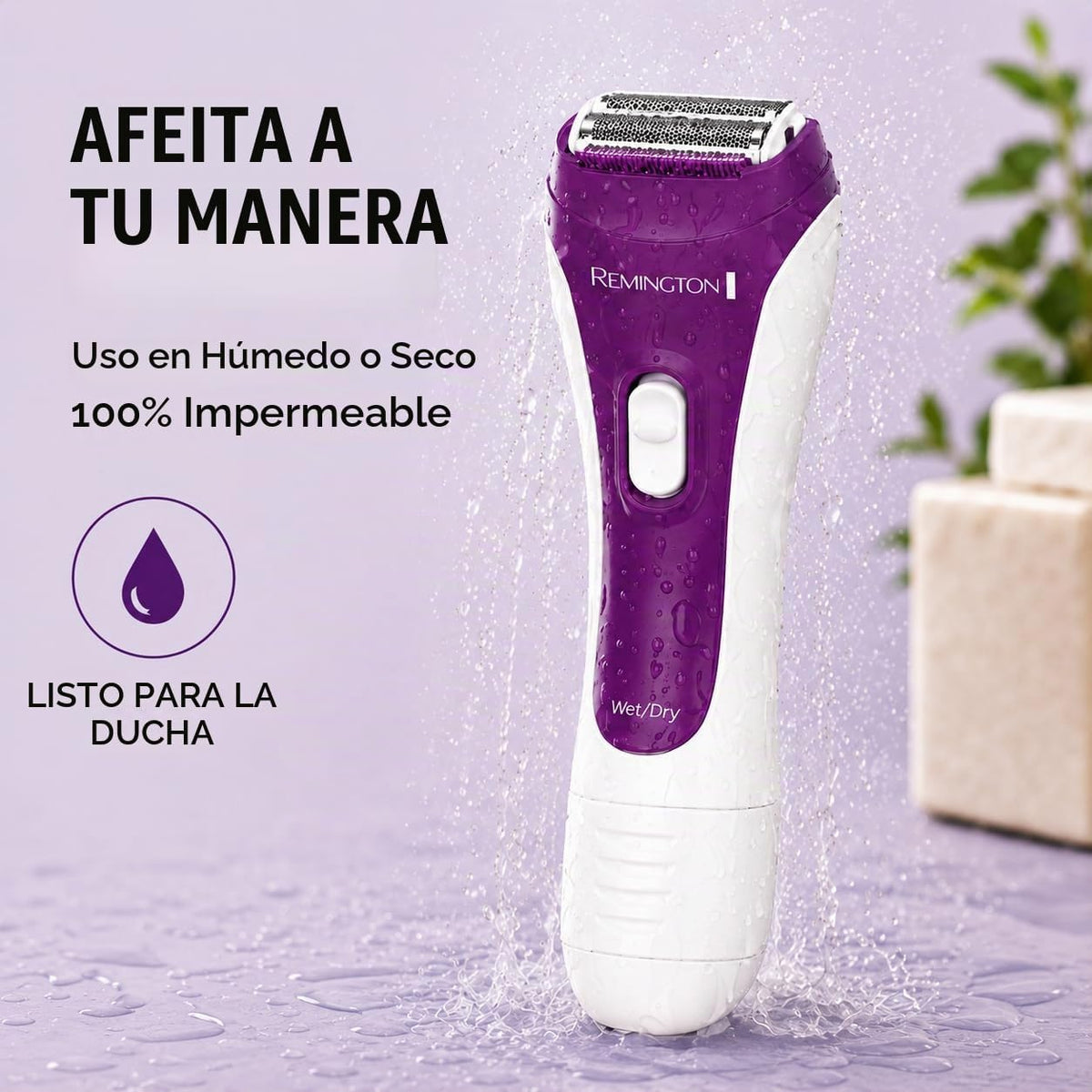 Remington Afeitadora eléctrica suave y sedosa para mujer, maquinill...