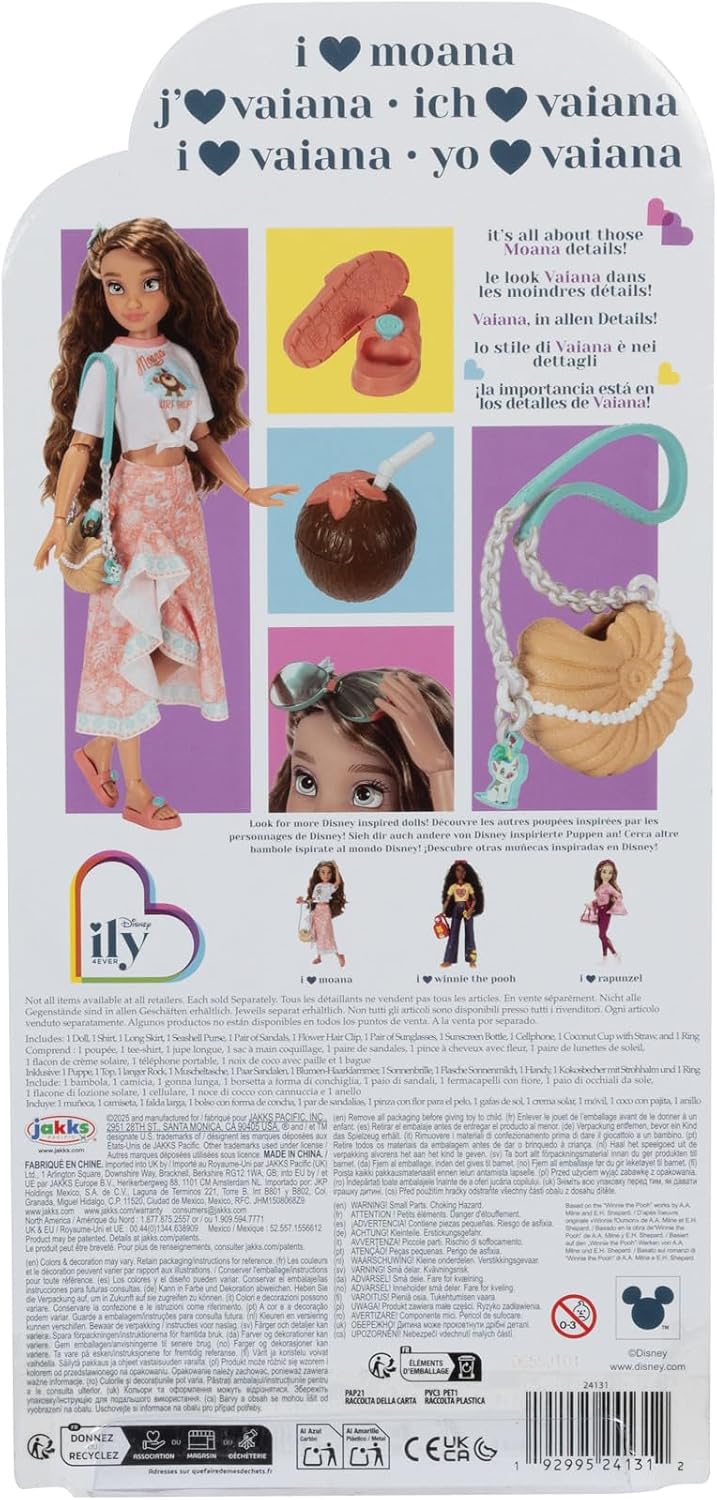 Muñecas de moda Disney ILY 4EVER inspiradas en Moana, de 11,5 pulga...