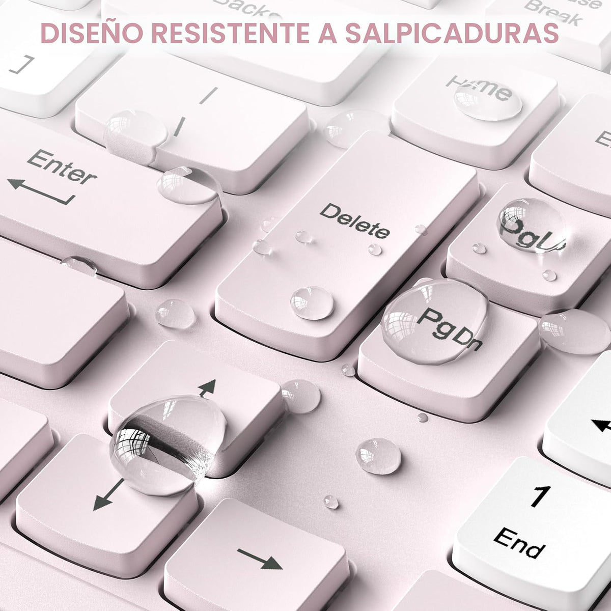 Teclado inalámbrico y mouse combinado silencioso para oficina y hog...