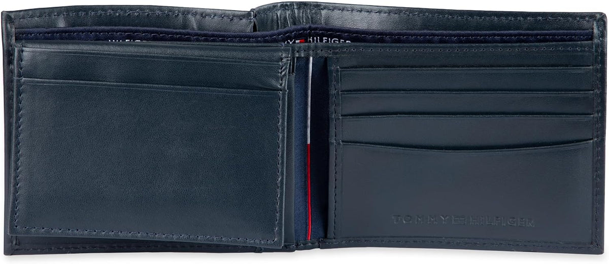 Tommy Hilfiger Cartera Passcase para hombre con ventana de identifi...