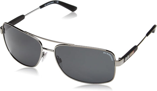 BURBERRY Gafas de Sol BE 3074 100387 Gunmetal 2.480 in, plomizo