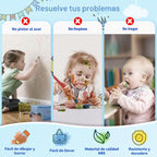 Kikidex Juguetes para niños de 1 a 3 años, tablero magnético de dib...