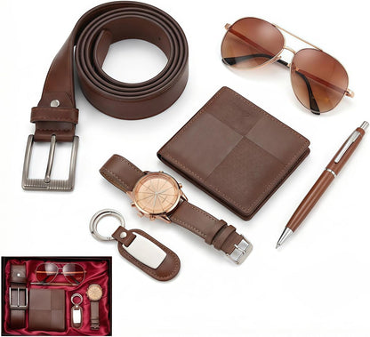 CXLZENGH Juego de regalo para hombre, 6 piezas, reloj, billetera, c...