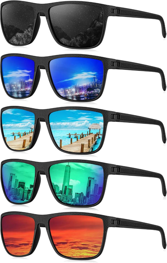 KALIYADI Gafas de sol polarizadas para hombre, gafas de sol clásica...