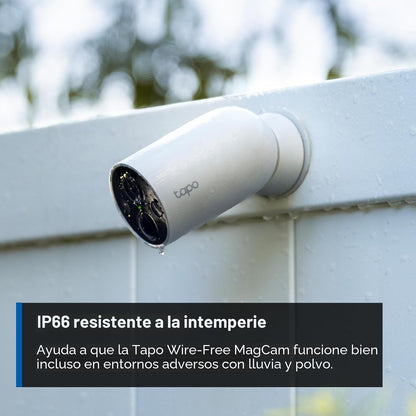 Tapo MagCam 2K+ Cámara de seguridad inalámbrica para exteriores, ba...