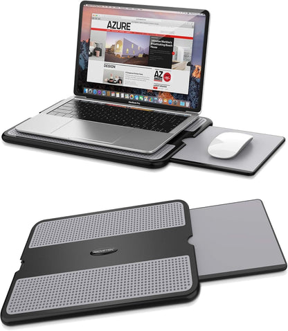 AboveTEK Escritorio portátil para laptop con bandeja retráctil para...