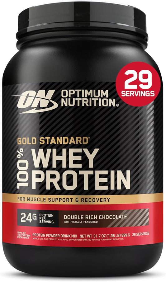 Optimum Nutrition Gold Standard Proteína de suero de leche, chocola...