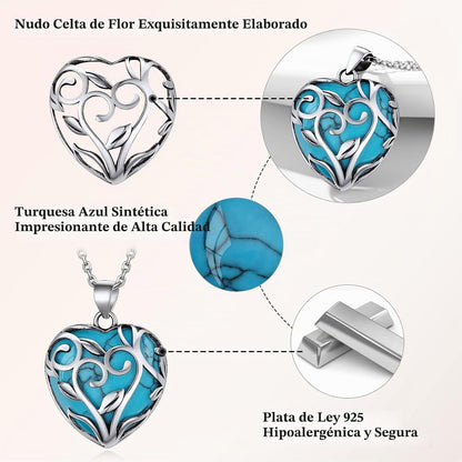Bestyle Collar de cristal curativo envuelto en árbol de la vida, co...