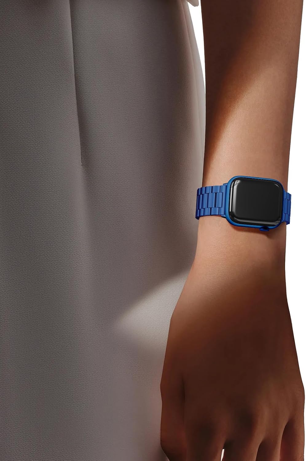 Correa de metal EPULY compatible con correas de Apple Watch para ho...