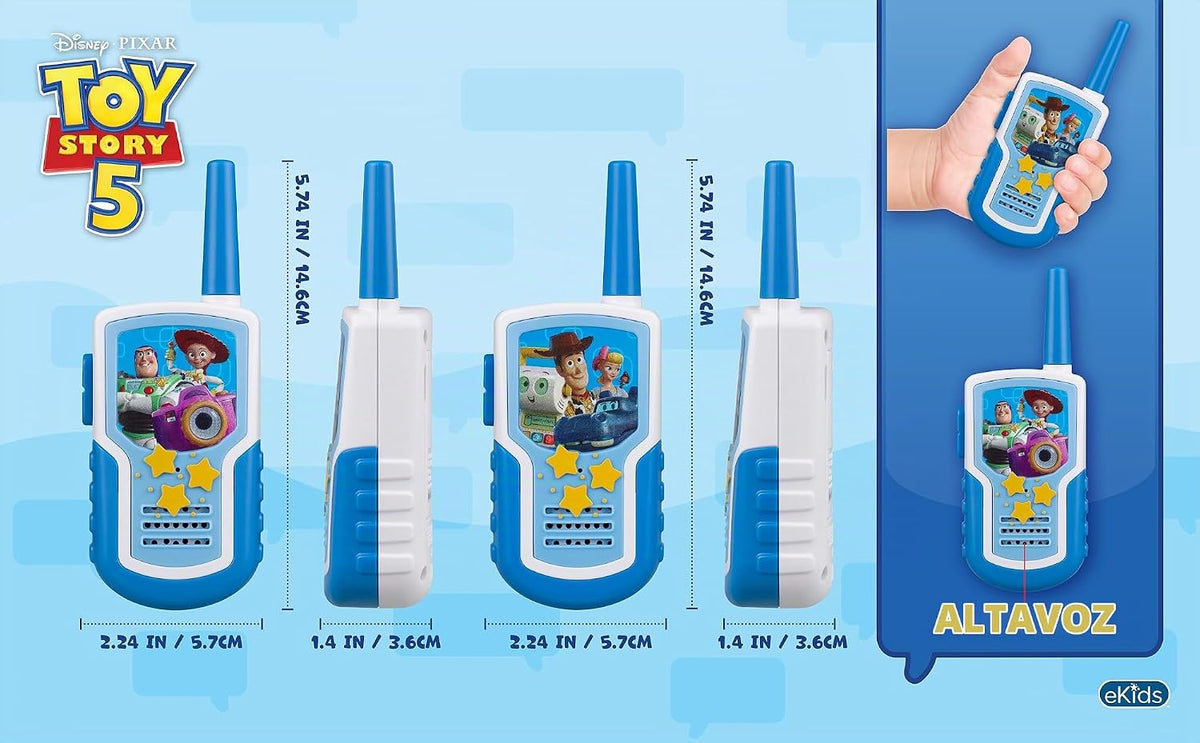 Toy Story 5 Walkie Talkies para niños, libre de estática y rango ex...