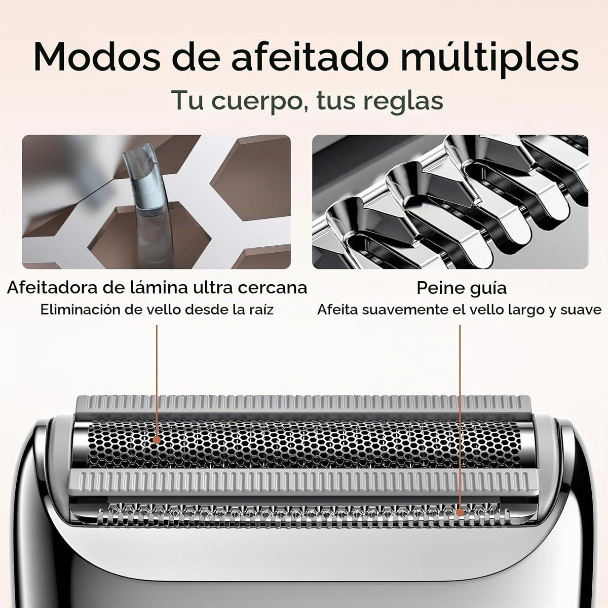 yoose - Maquinillas de afeitar eléctricas para mujer, recortadora d...