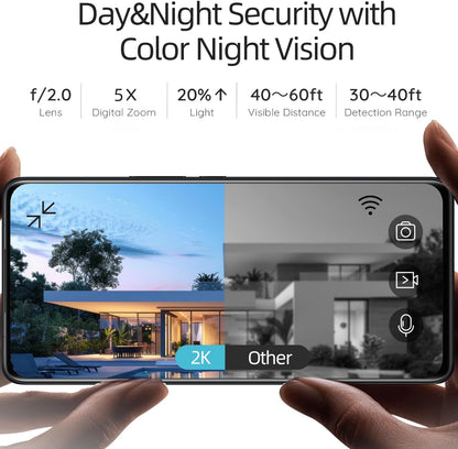 Rraycom Paquete de 4 cámaras de seguridad inalámbricas para exterio...