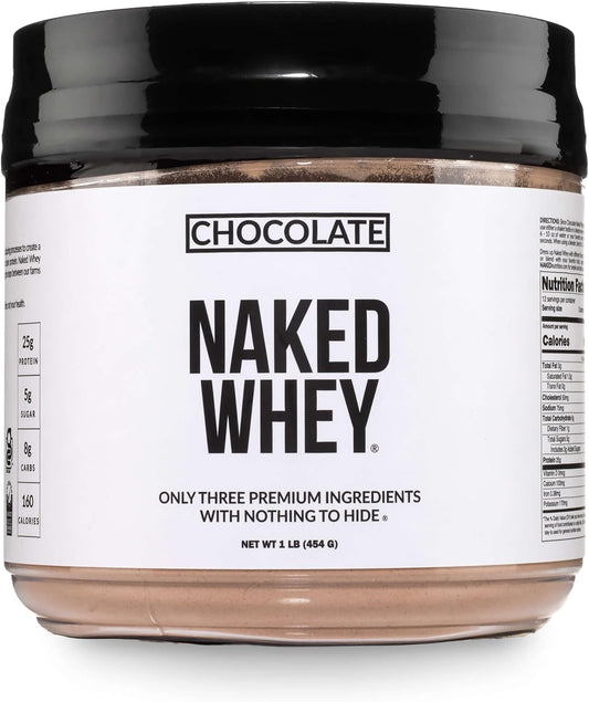 Naked Whey - Proteína en polvo de suero de leche alimentada con pas...