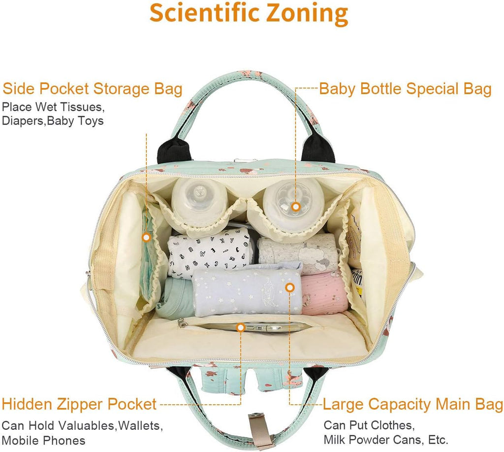 Mochilas de pañales para mamá papá bolsa de cuidado del bebé matern...