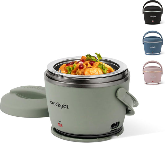 Crock-Pot Lonchera eléctrica portátil de 20 onzas, calentador de al...