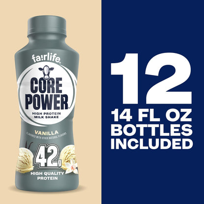 Core Power Fairlife Elite - Botella de batido de leche con alto con...