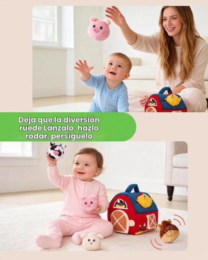 hahaland Juguetes para bebés de 6 a 12 meses - Peluche de animales...