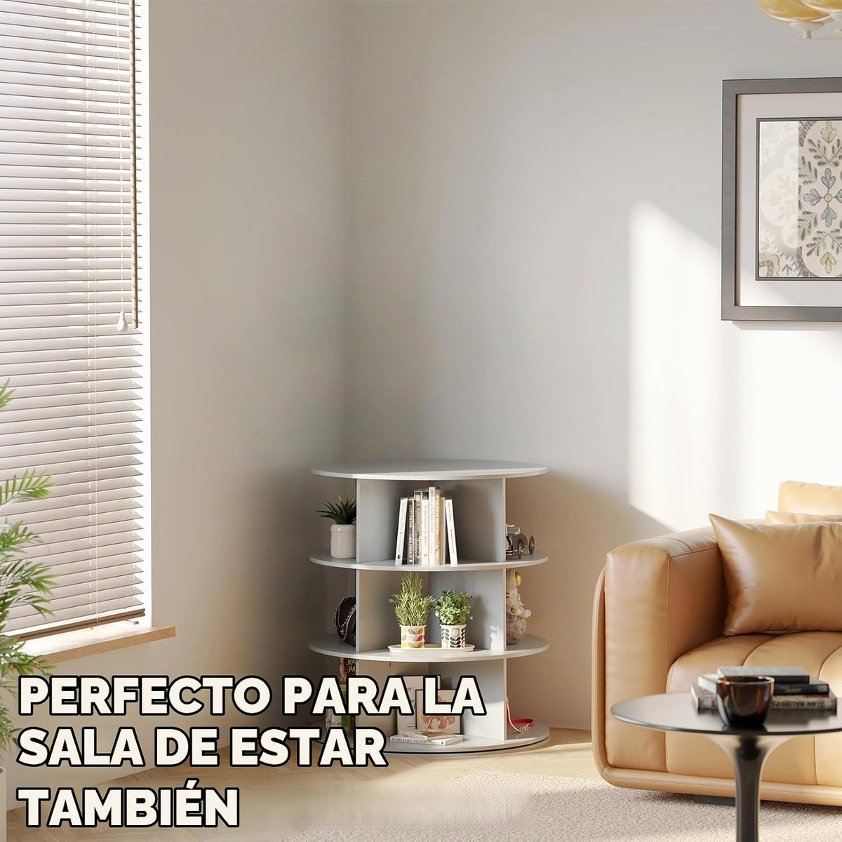 SpaceAid Torre Zapatero Giratorio de 3 Niveles, Exhibidor de Zapato...