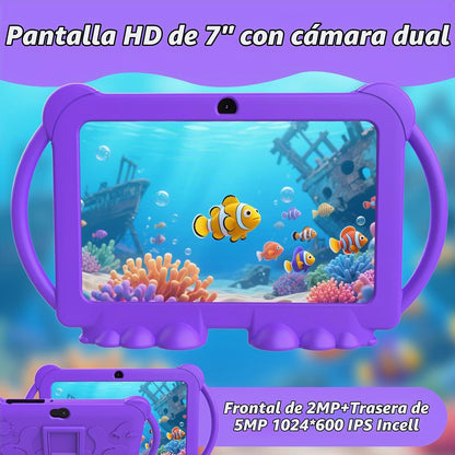 HOTTABLET Tableta para niños Android de 7 pulgadas, 4 GB de RAM 32...