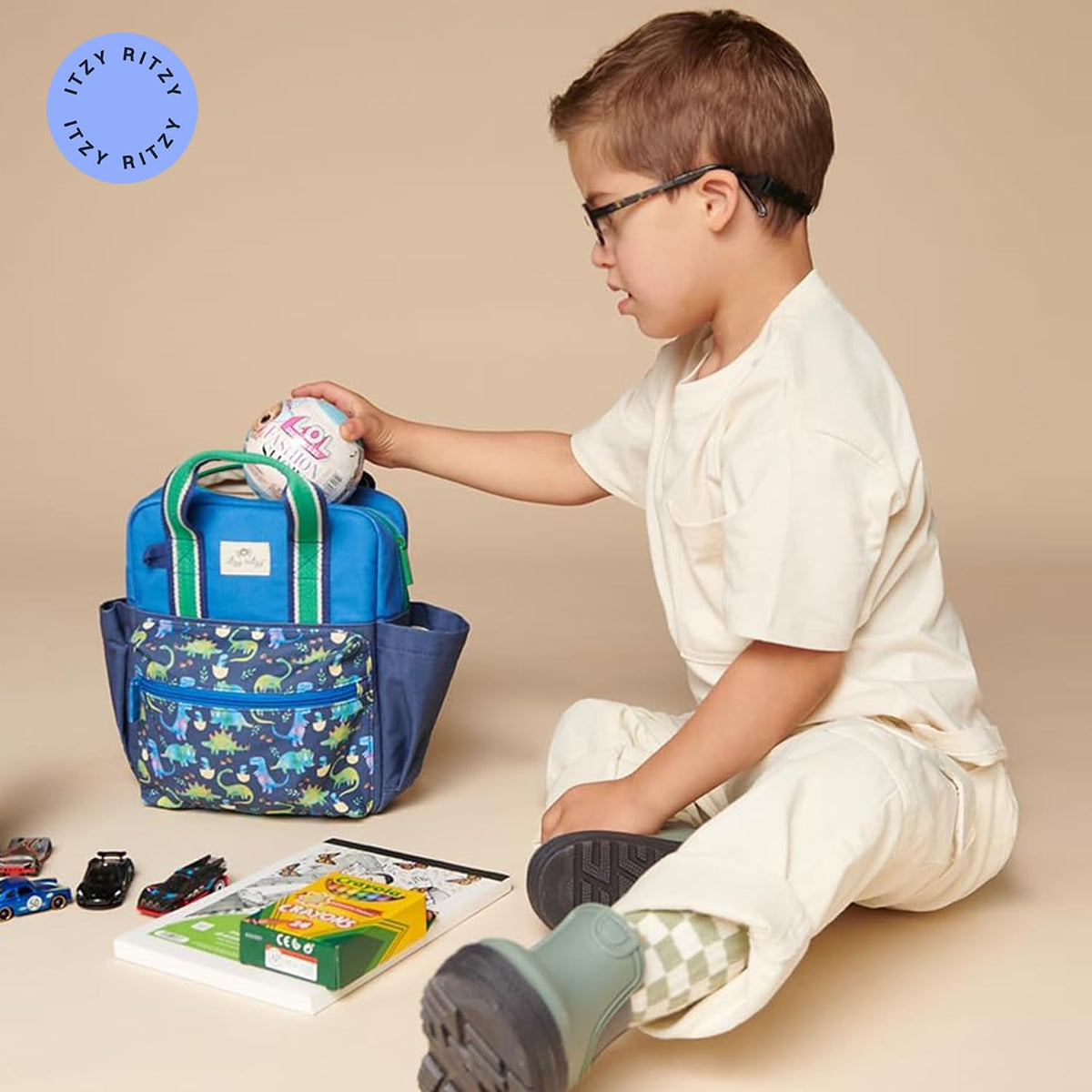 Itzy Ritzy - Mochila para niños pequeños, con correas de hombro aju...