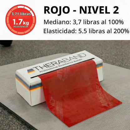 Theraband Professional Bandas de Resistencia de látex para ejercici...