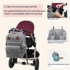 BabbleRoo Mochila para pañales \u2013 Bolsa de viaje para Baby Esse...