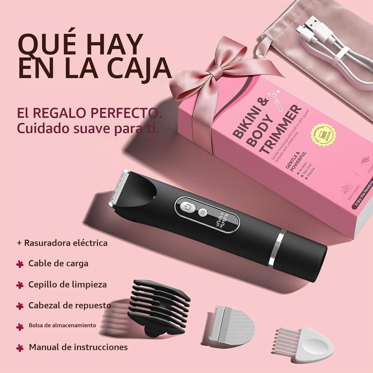 CoolHair Recortadora de bikini para mujer, maquinilla de afeitar el...