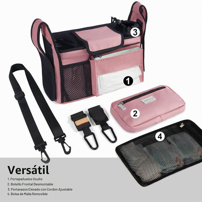 TOPDesign Organizador Universal para Cochecito de Bebé, Caddy para...
