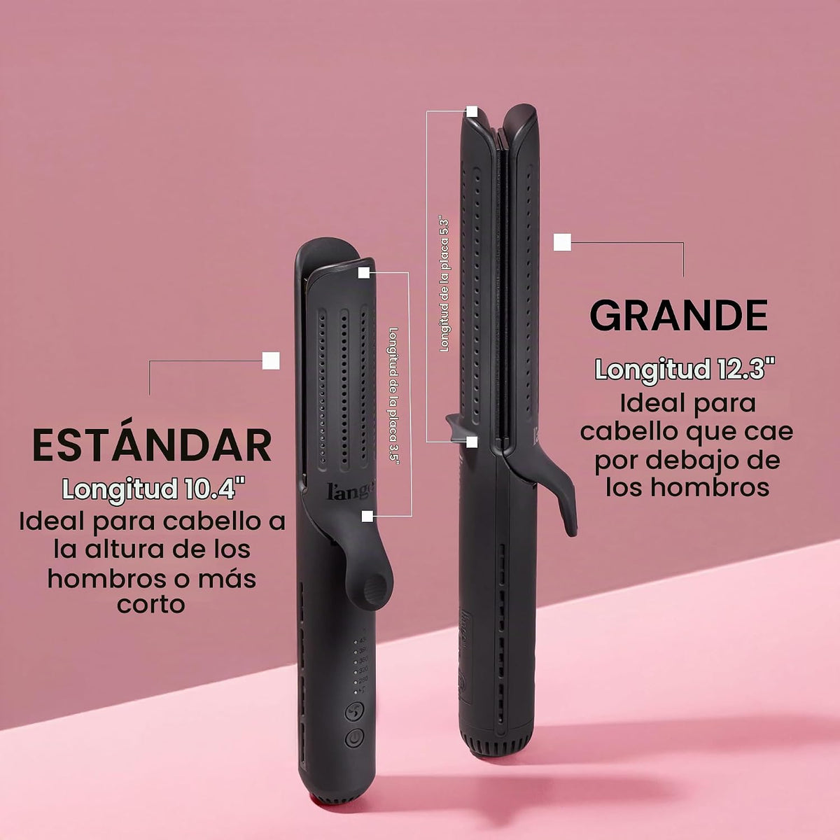 L'Ange Hair Le Duo Grande - Moldeador de flujo de aire de 360°,...