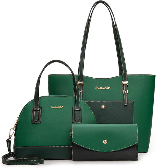 Montana West - Juego de 3 piezas de bolsos para mujer: bolso de man...