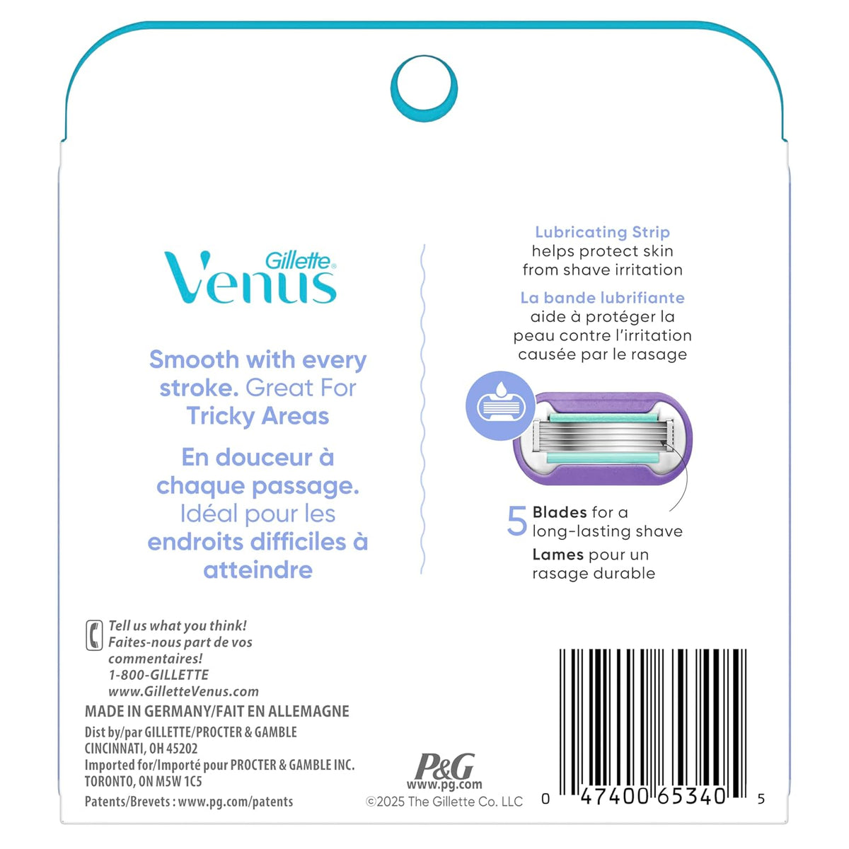 Gillette Venus Recambios de hoja de afeitar de lujo Smooth Swirl pa...