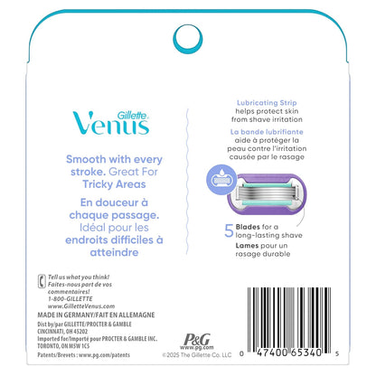 Gillette Venus Deluxe Smooth Swirl Recambios de cuchillas de afeita...