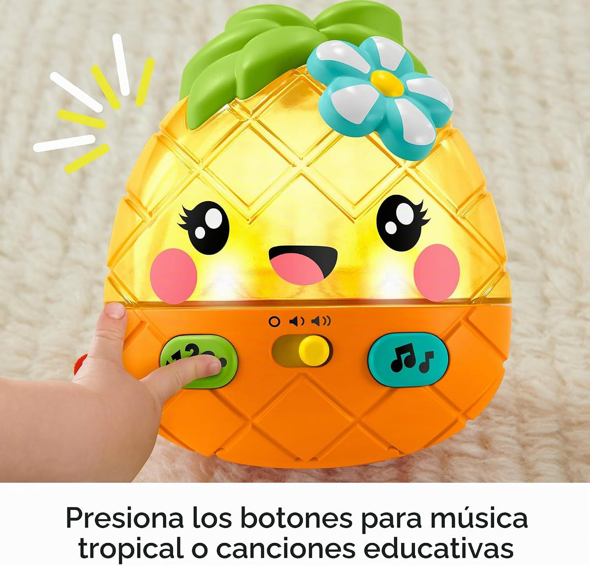 Fisher-Price Paradise Pals Magical Lights &amp; Tunes Piña, juguete...