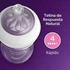 Philips Avent Biberones naturales, flujo rápido, 11 onzas, sin BPA,...
