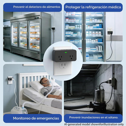 Alarma de falla de energía WiFi, alarma inteligente de corte de ene...