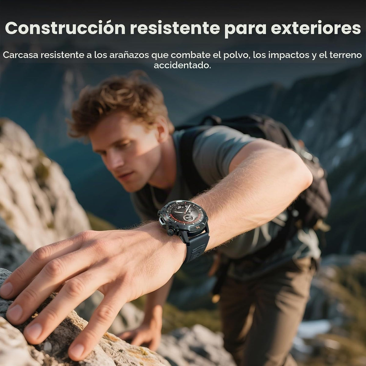 Reloj inteligente para exteriores para hombres, 1,43" AMOLED, resis...