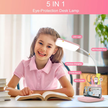 Sailstar - Lámpara de escritorio LED con carga inalámbrica de 10 W...