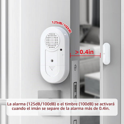 Sanjie Sensores de alarma para puerta y ventana, paquete de 3, 125d...