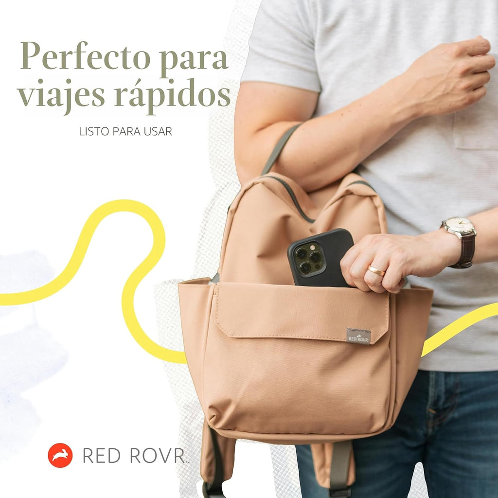 Mini Roo - Mochila para pañales, bolsa de bebé verde musgo, 6 bolsi...