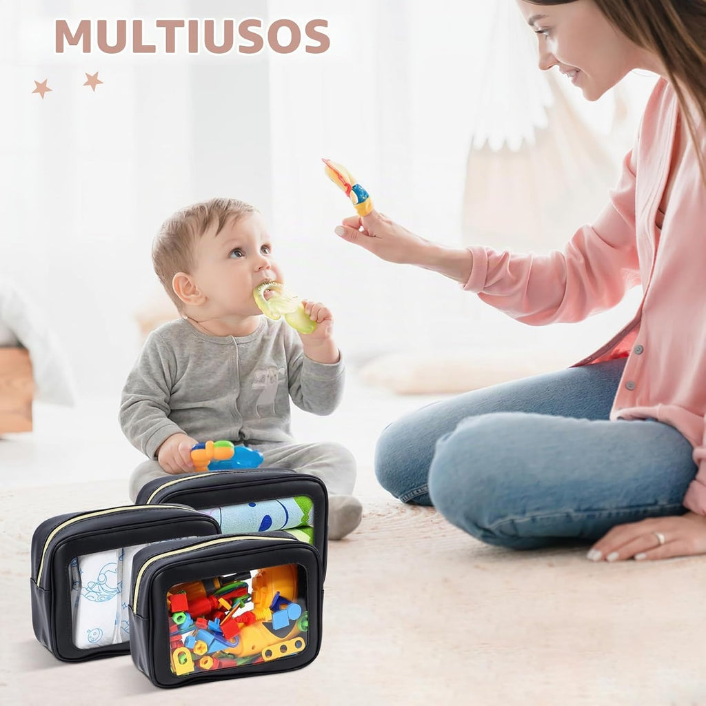 YOPCDJ Juego de 3 piezas de organizador de bolsa de pañales, bolsa...