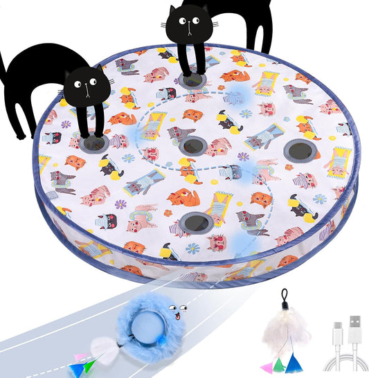 ORSDA Pelota interactiva de juguetes para gatos, bola automática de...